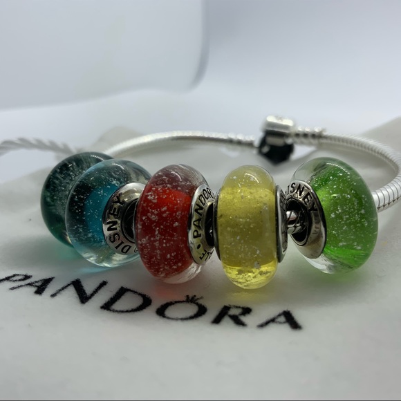 Pandora Jewelry - PANDORA Disney Princess Murano Glow Charms- Set!
